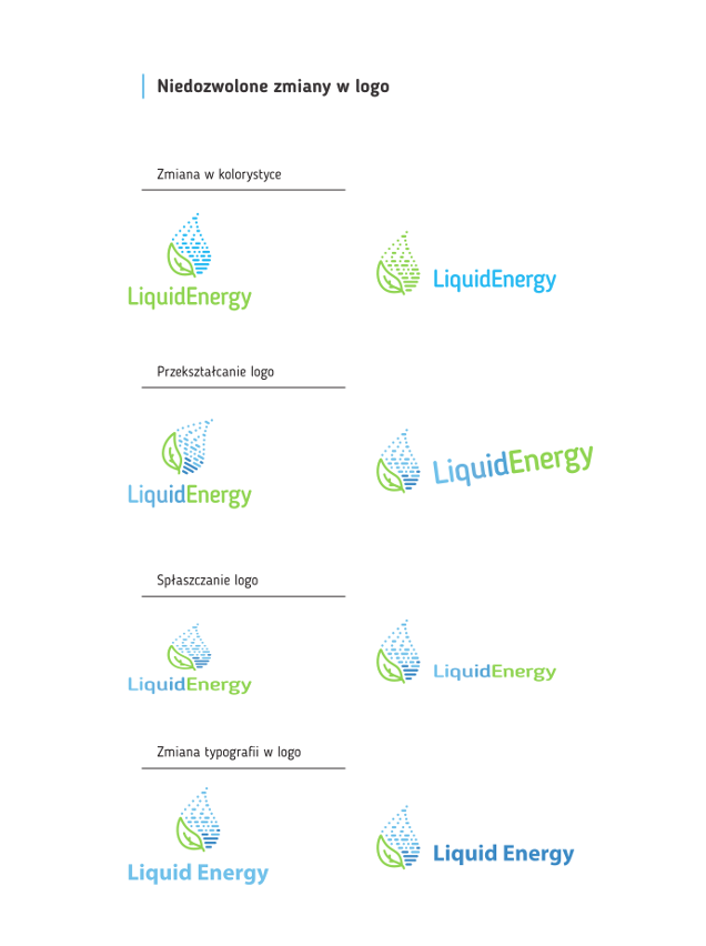 Niedozwolone zmiany logotypu LiquidEnergy